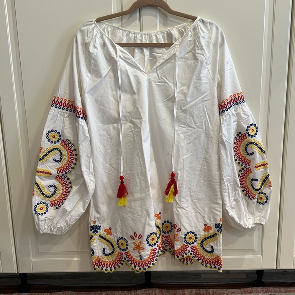 Embroidered Dress/Swim cover up